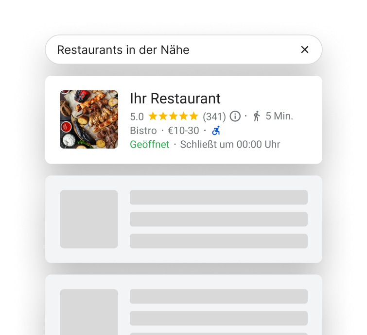 Google-Suchergebnisse mit hoher Sichtbarkeit